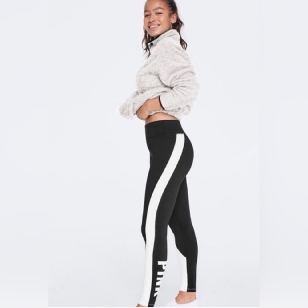 Victoria’s Secret PINK -  Cozy Black and White Leggings